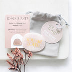 Eleanoras You Are Loved Rose Quartz Crystal Palm Stone Crystals