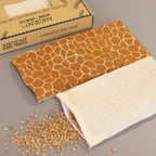 Madagascar Giraffe Lavender Natural Cotton and Juco Eye Pillow