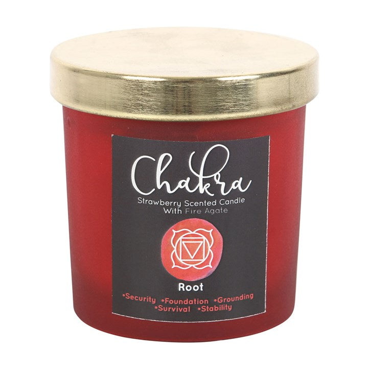 ROOT CHAKRA STRAWBERRY CHIP CANDLE