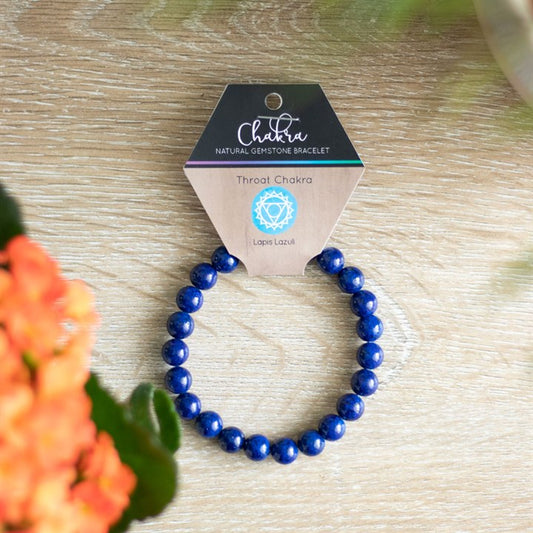 Eleanoras Throat Chakra Lapis Lazuli Gemstone Bracelet 