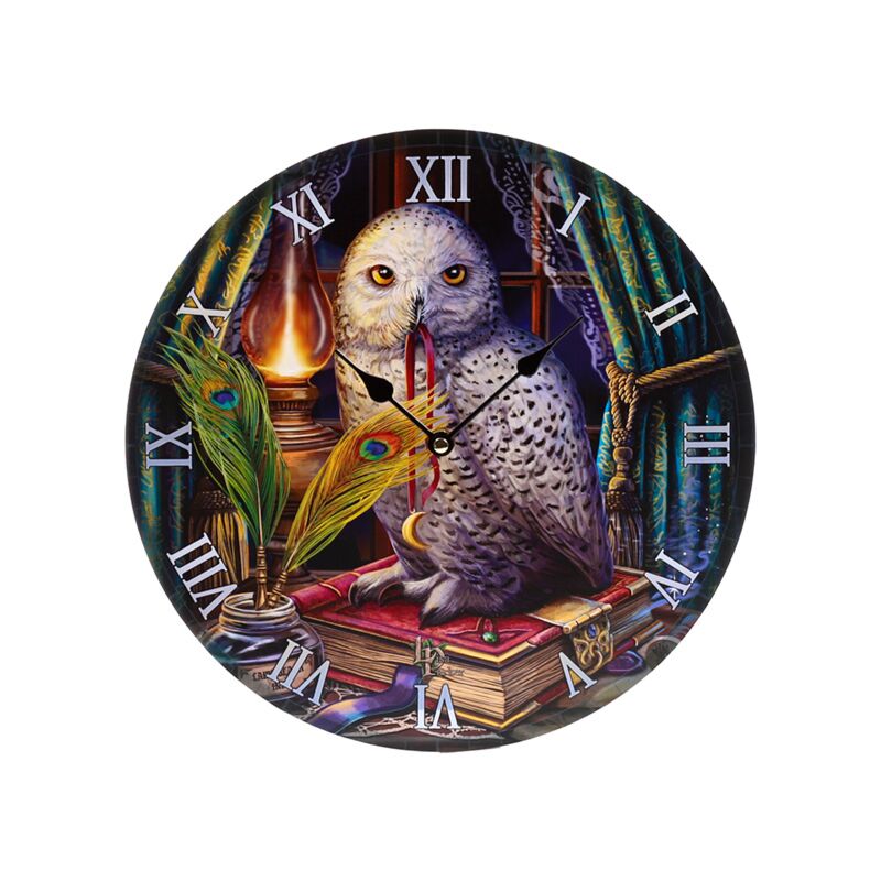 Eleanoras Lisa Parker Guardian of Spells Owl Picture Clock Clocks
