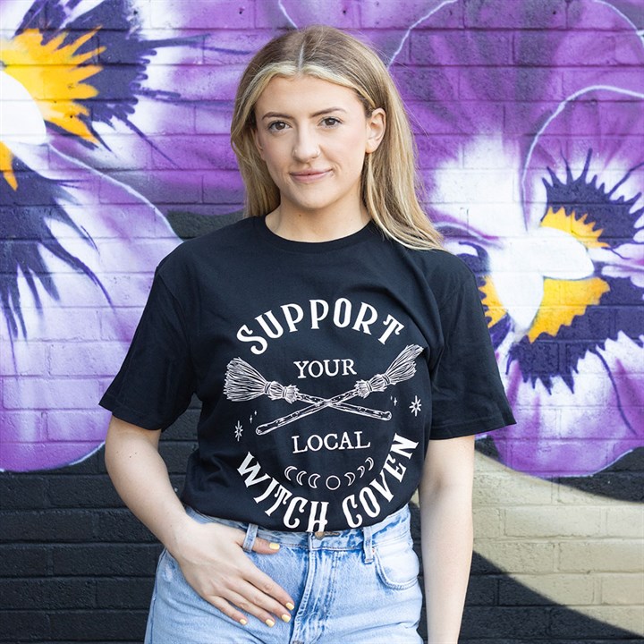 Eleanoras Support Your Local Witch Coven Unisex T-shirt Size M 