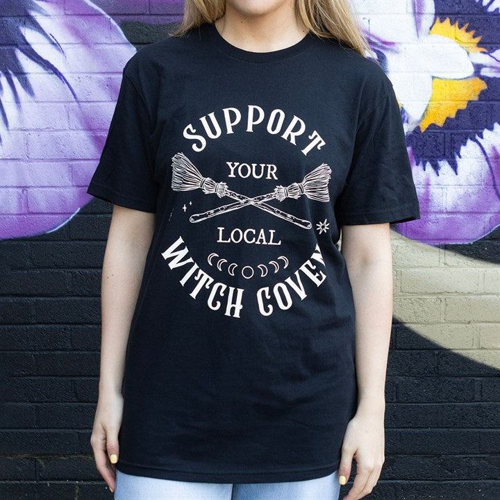 Eleanoras Support Your Local Witch Coven Unisex T-shirt Size XL T-Shirts
