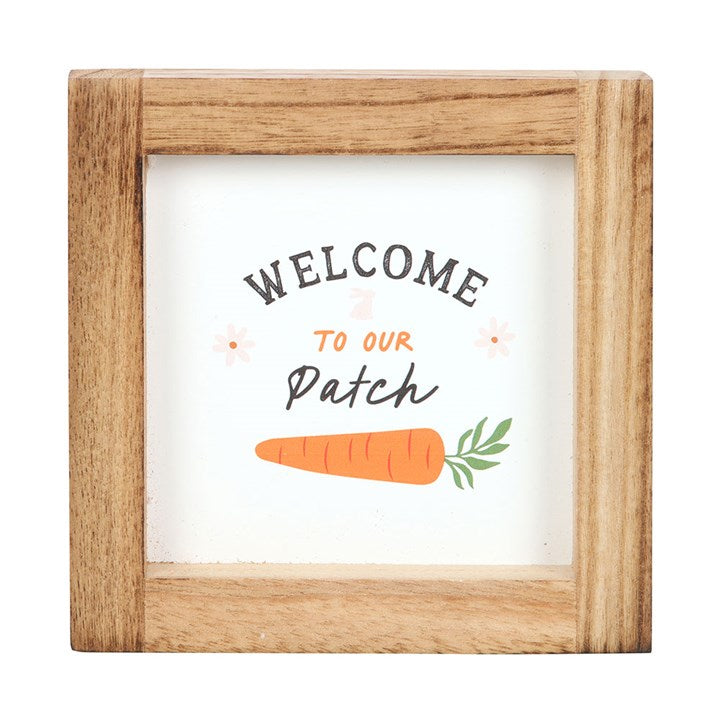 Eleanoras Welcome To Our Patch Wooden Frame Sign Signs & Plaques