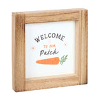 Eleanoras Welcome To Our Patch Wooden Frame Sign Signs & Plaques
