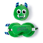Eleanoras Relaxeazzz Green Monstarz Monster Plush Travel Pillow & Eye Mask Travel Pillows