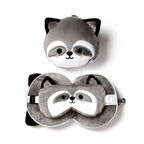 Eleanoras Raccoon Travel Pillow & Eye Mask Travel Pillows