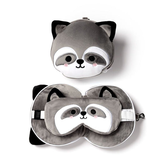 Eleanoras RACCOON TRAVEL PILLOW & EYE MASK Travel Pillows