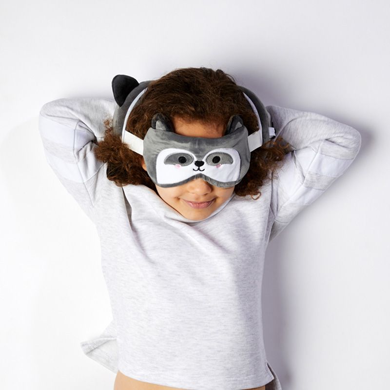 Eleanoras Raccoon Travel Pillow & Eye Mask Travel Pillows