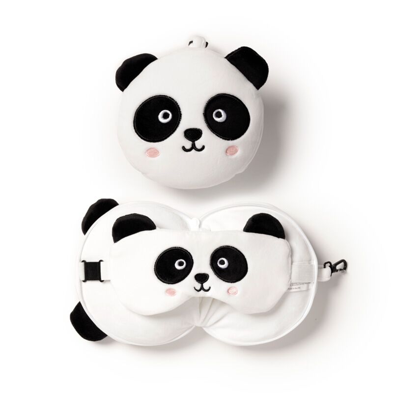Eleanoras Relaxeazzz Panda Plush Travel Pillow & Eye Mask Travel Pillows