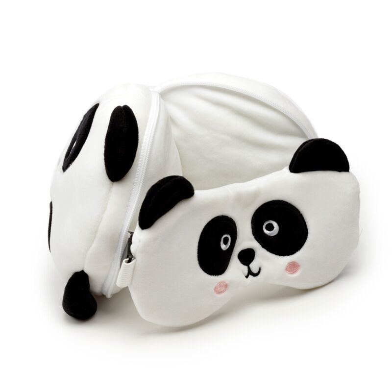 Eleanoras Relaxeazzz Panda Plush Travel Pillow & Eye Mask Travel Pillows