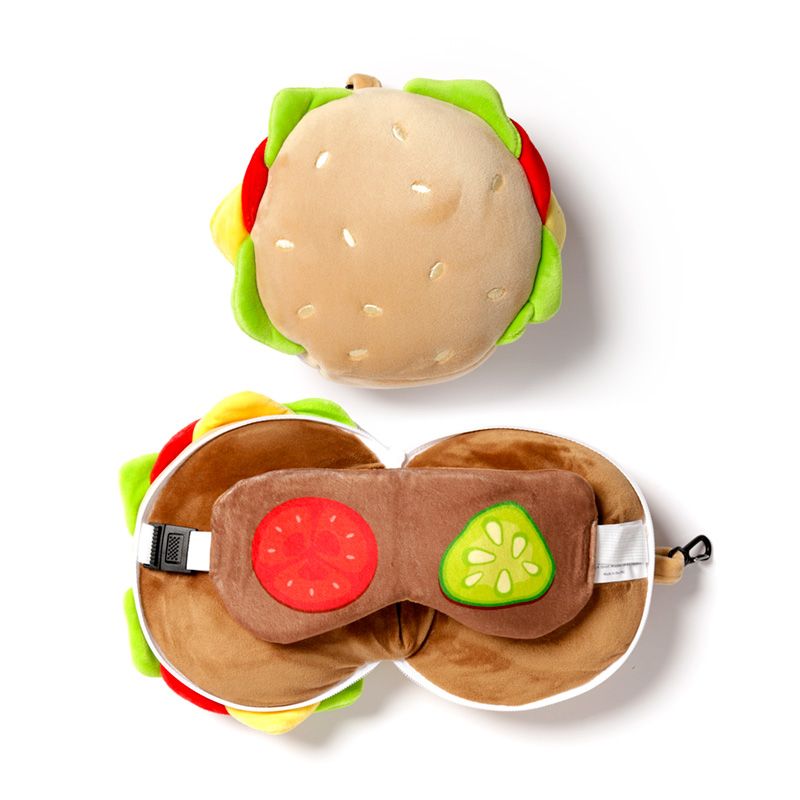 Eleanoras Fast Food Burger Travel Pillow 