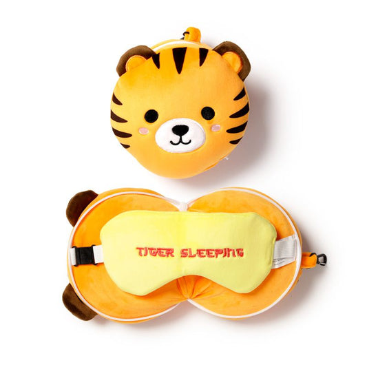 Eleanoras TIGER TRAVEL PILLOW & EYE MASK Travel Pillows