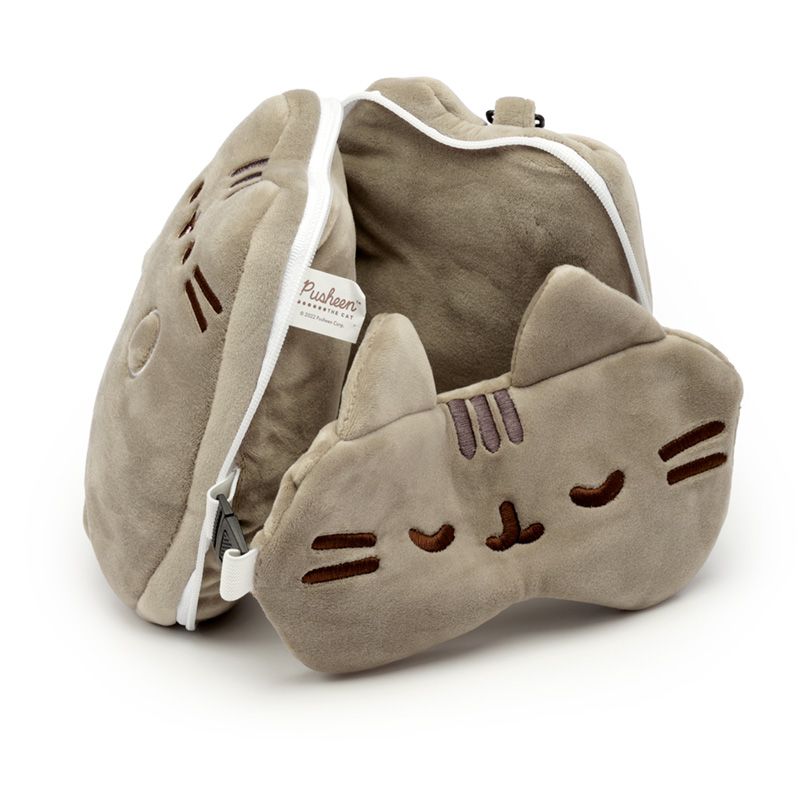 Pusheen Cat Shaped Travel Pillow & Eye Mask