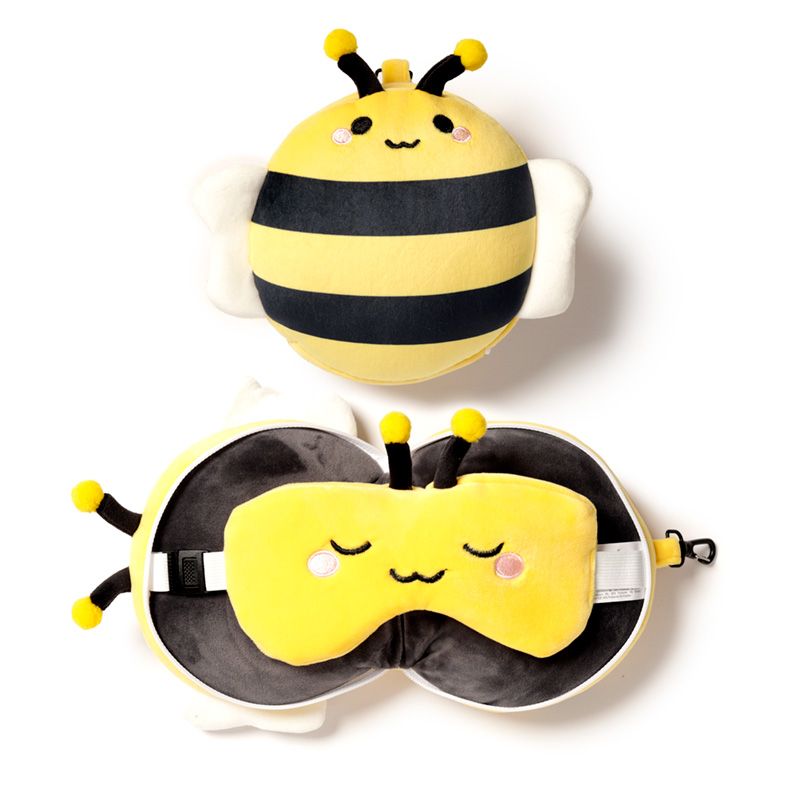 Eleanoras Adorabugs Bee Travel Pillow & Eye Mask Travel Pillows