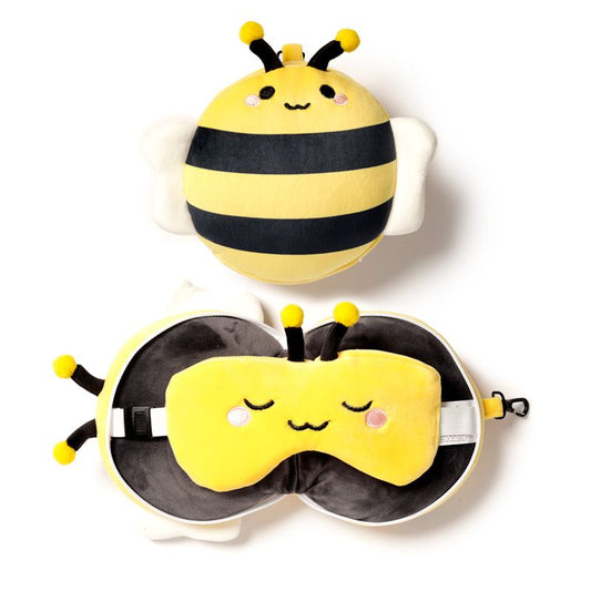 ADORABUGS BEE TRAVEL PILLOW & EYE MASK Travel Pillows from Eleanoras