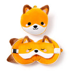 Eleanoras Relaxeazzz Adoramals Finnick the Fox Plush Travel Pillow & Eye Mask Travel Pillows