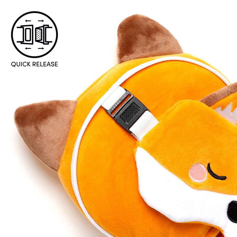 Eleanoras Relaxeazzz Adoramals Finnick the Fox Plush Travel Pillow & Eye Mask Travel Pillows