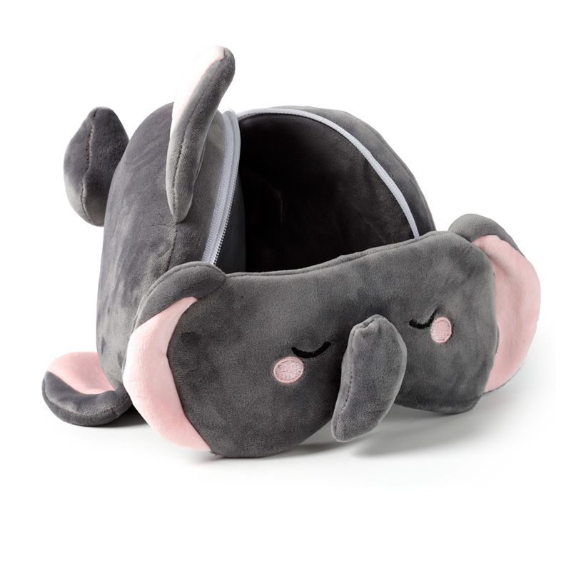 JANU THE ELEPHANT TRAVEL PILLOW & EYE MASK