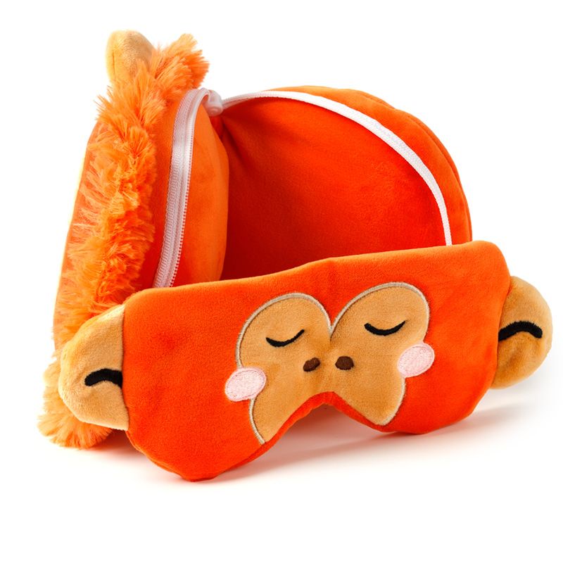 Eleanoras Relaxeazzz Adoramals Orangutan Plush Travel Pillow & Eye Mask Travel Pillows