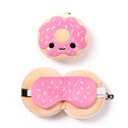 Eleanoras Relaxeazzz Adorasnacks Donut Plush Travel Pillow & Eye Mask Travel Pillows