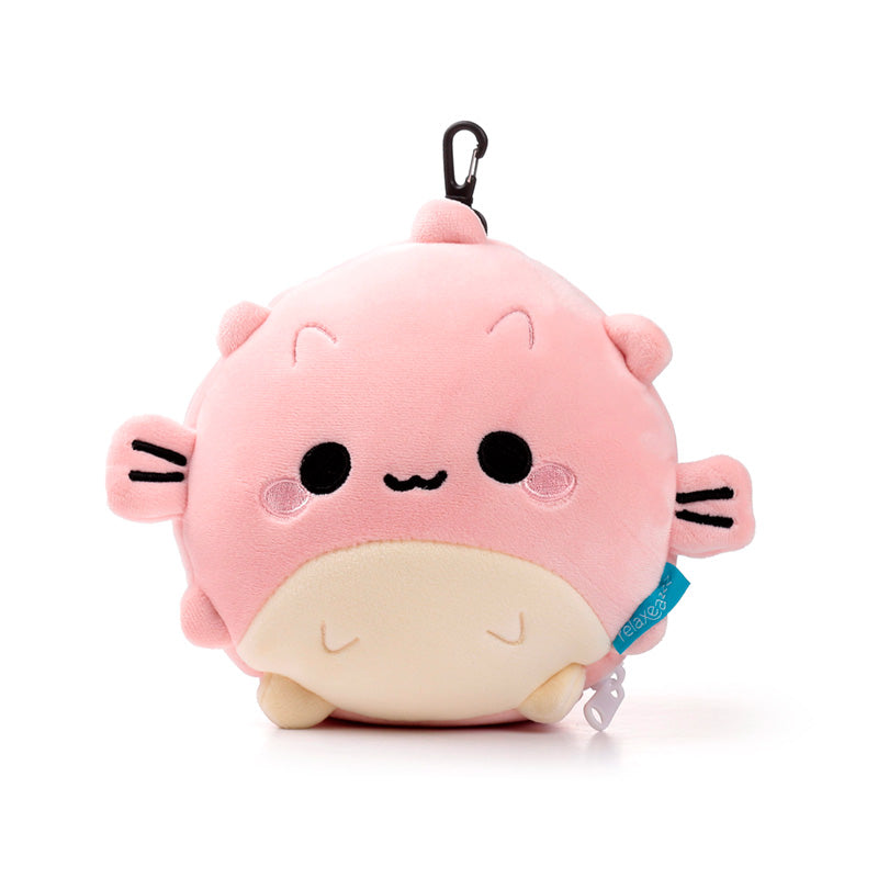Eleanoras Relaxeazzz Adoramals Puff the Puffer Fish Plush Travel Pillow & Eye Mask 