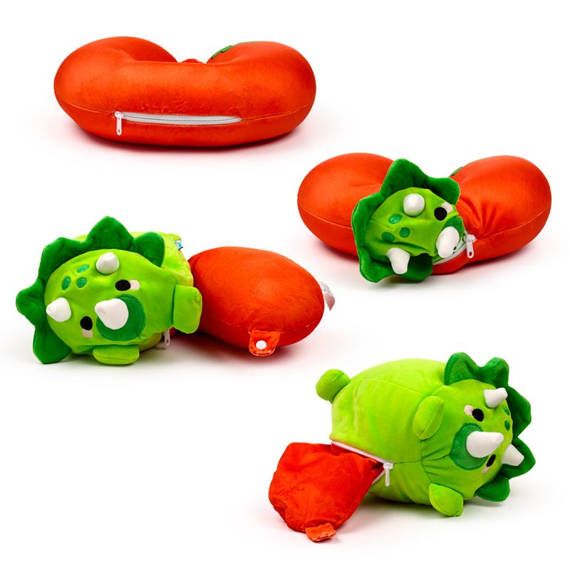 Eleanoras Swapseazz Adorasaurs Dinosaur 2-in-1 Travel Pillow & Toy Plush