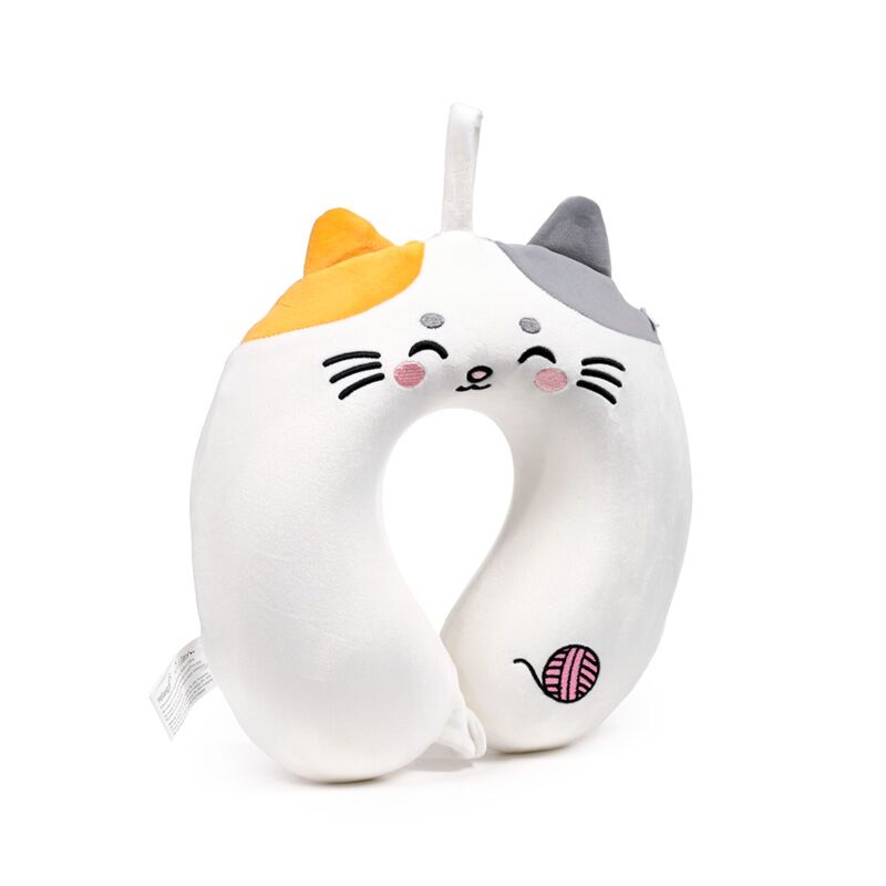Eleanoras Relaxeazzz Lola the Cat Adoramals Plush Memory Foam Travel Pillow Travel Pillows