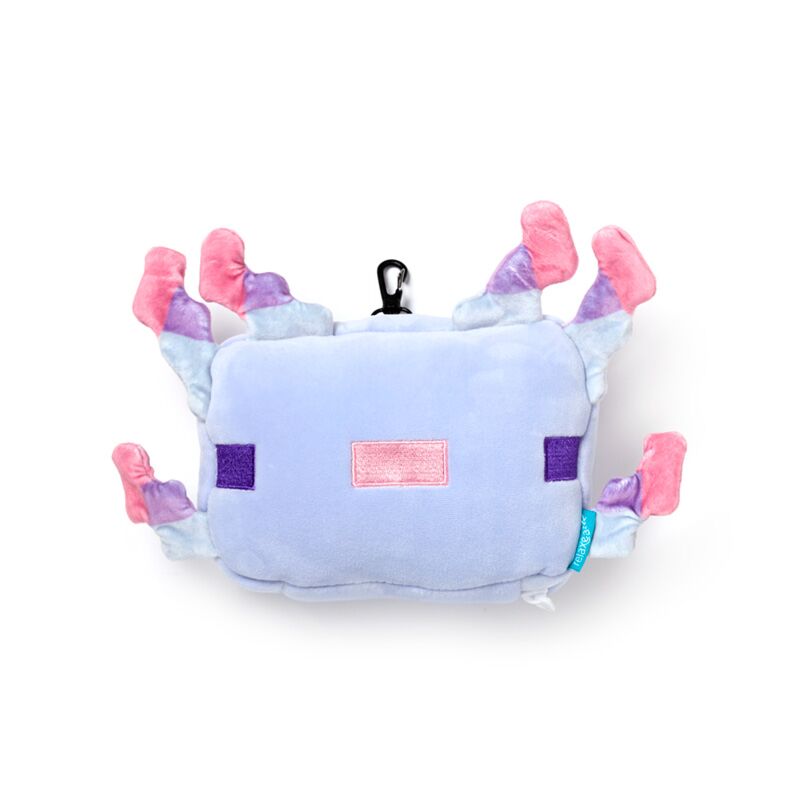 Relaxeazzz Minecraft Axolotl Shaped Plush Travel Pillow & Eye Mask