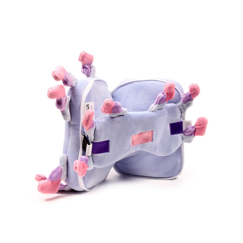 Relaxeazzz Minecraft Axolotl Shaped Plush Travel Pillow & Eye Mask