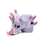 Relaxeazzz Minecraft Axolotl Shaped Plush Travel Pillow & Eye Mask