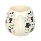 Eleanoras Cute and Creepy Cat Print Rounded Mug Mugs