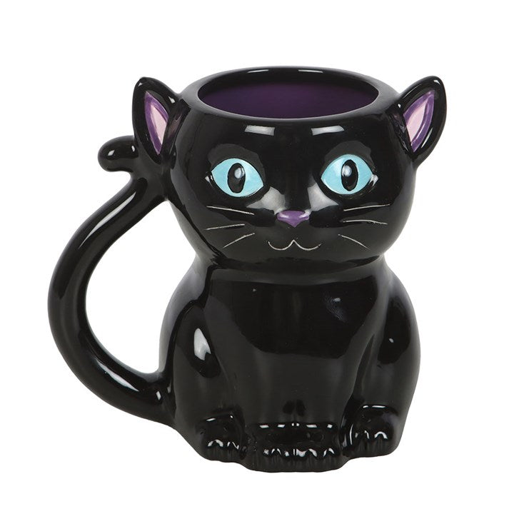 Eleanoras Cute and Creepy Black Cat Mug 