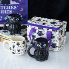 Eleanoras Cute and Creepy Black Cat Mug 