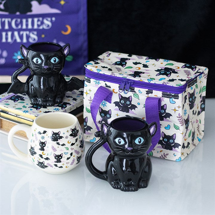 Eleanoras Cute and Creepy Black Cat Mug 
