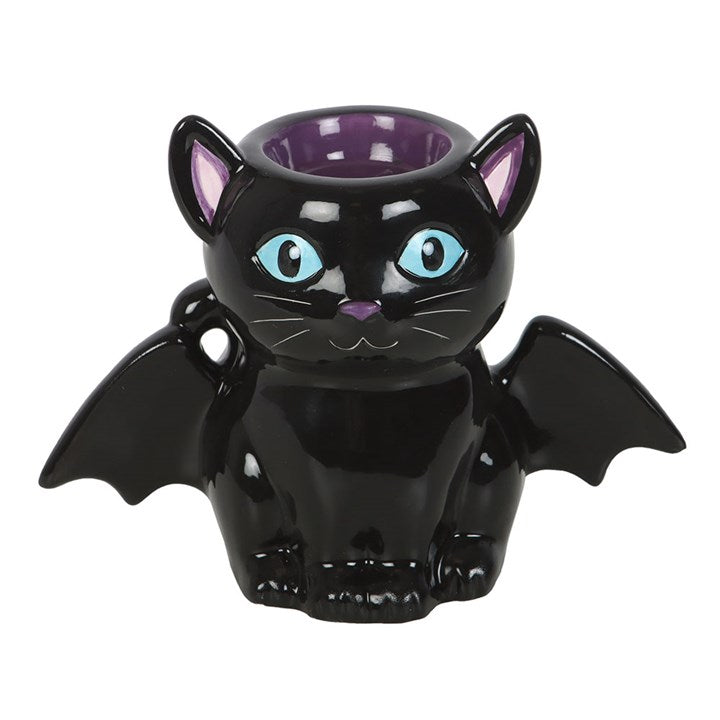 Eleanoras Cute and Creepy Bat Cat Oil Burner and Wax Warmer 