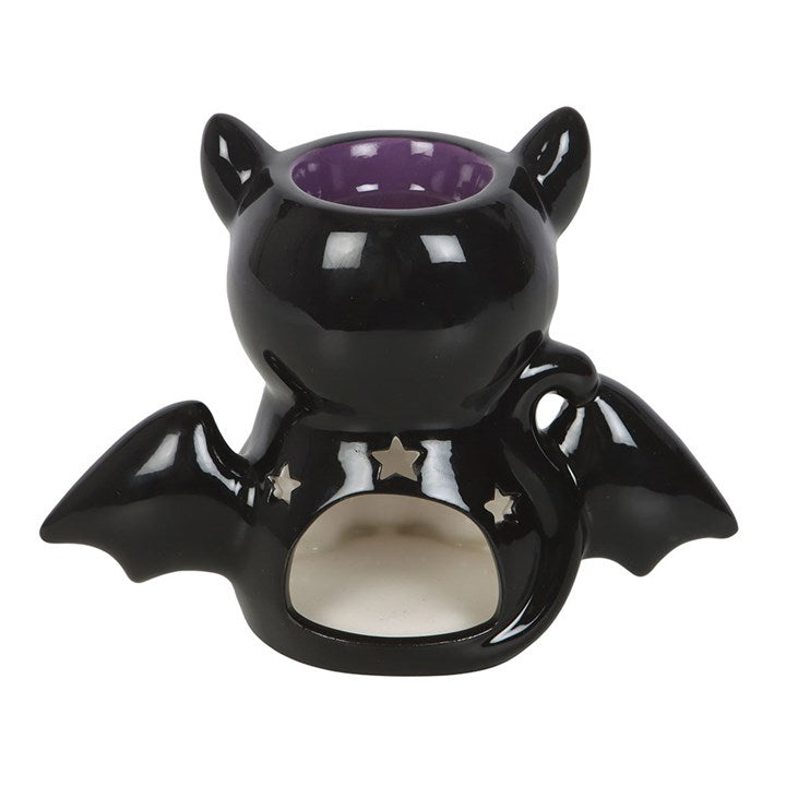 Eleanoras Cute and Creepy Bat Cat Oil Burner and Wax Warmer 