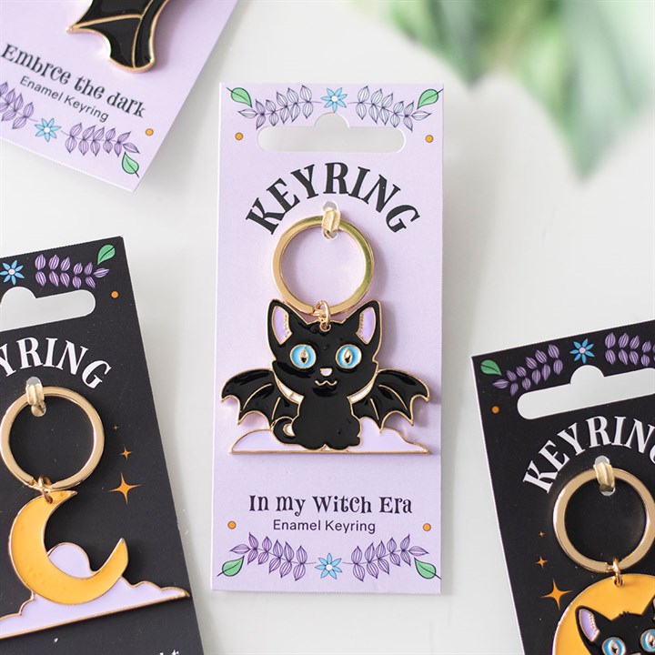 Eleanoras In My Witch Era Cat Enamel Keyring Keyrings