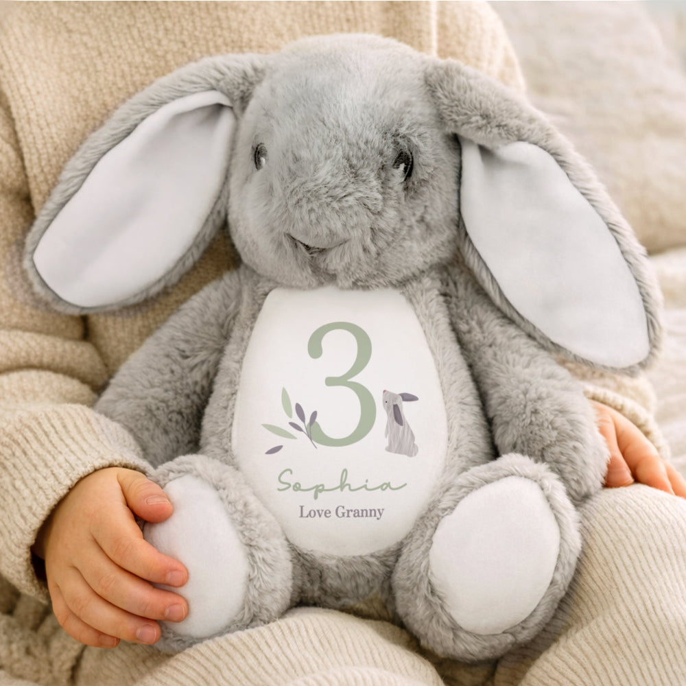 Personalised Birthday Woodland Bunny