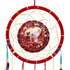 Autumnal Wolf Dreamcatcher 33cm