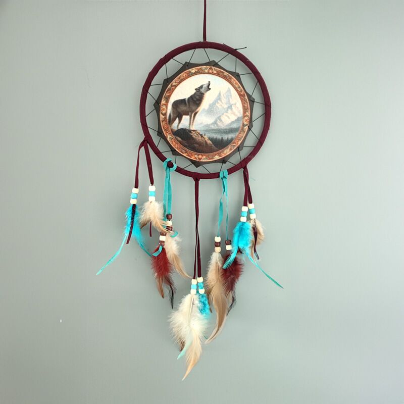 Eleanoras Mountain Wolf Dreamcatcher 16cm Dreamcatchers