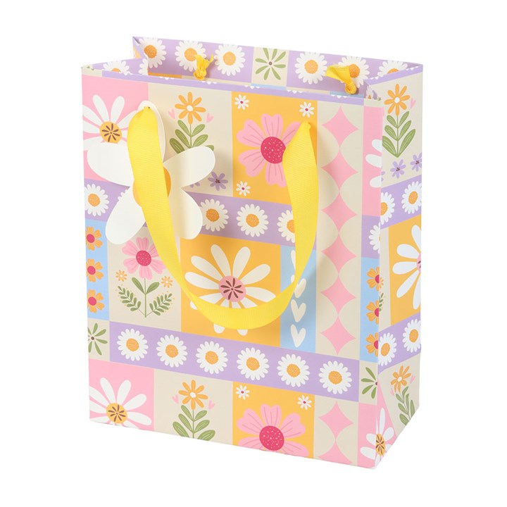 Floral Patchwork Print Gift Bag