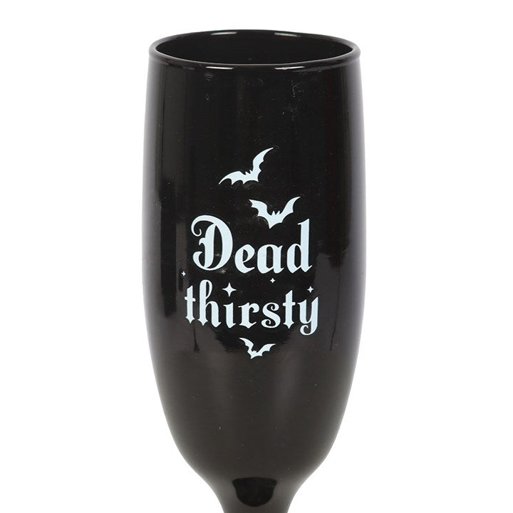 Eleanoras Set of 2 Dead Thirsty Champagne Flutes Glassware
