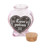 Eleanoras Love Potion Decorative Glass Heart Potion Bottle 