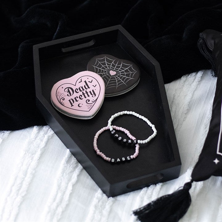 Eleanoras Plain Black Coffin Trinket Tray Trinket Dishes