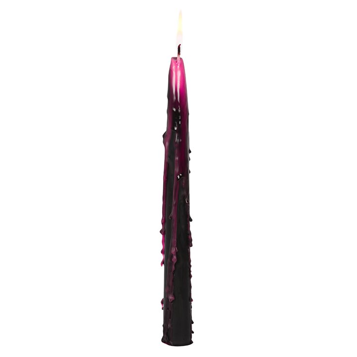 Eleanoras Set of 4 Pink Vampire Tears Taper Candles Candles
