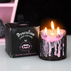 Eleanoras Small Pink Vampire Tears Pillar Candle Candles