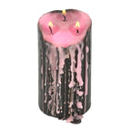 Eleanoras Large Pink Vampire Tears Pillar Candle Candles