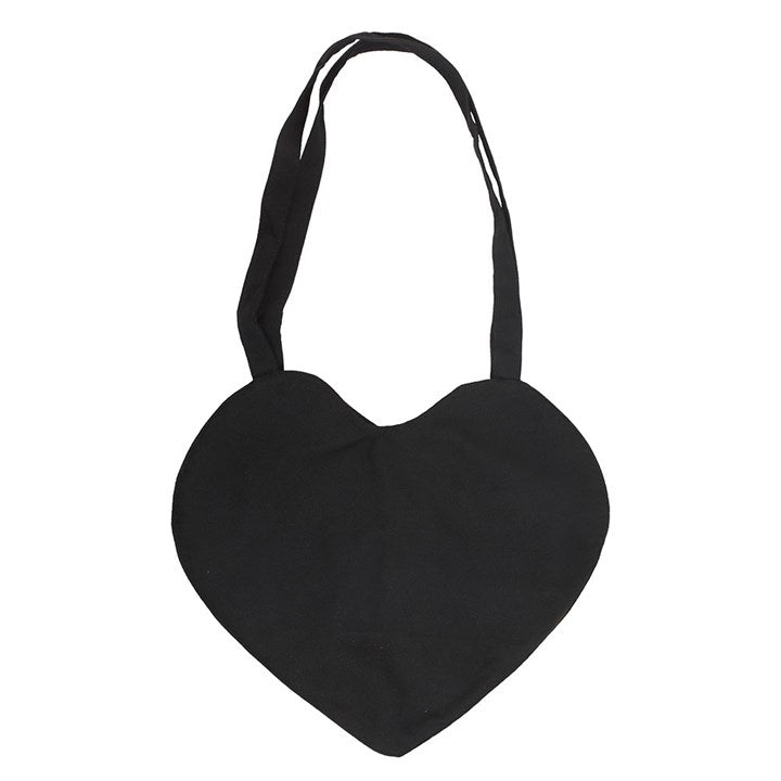 Eleanoras Spiderweb Heart Satin Tote Bag Totes & Shopping Bags