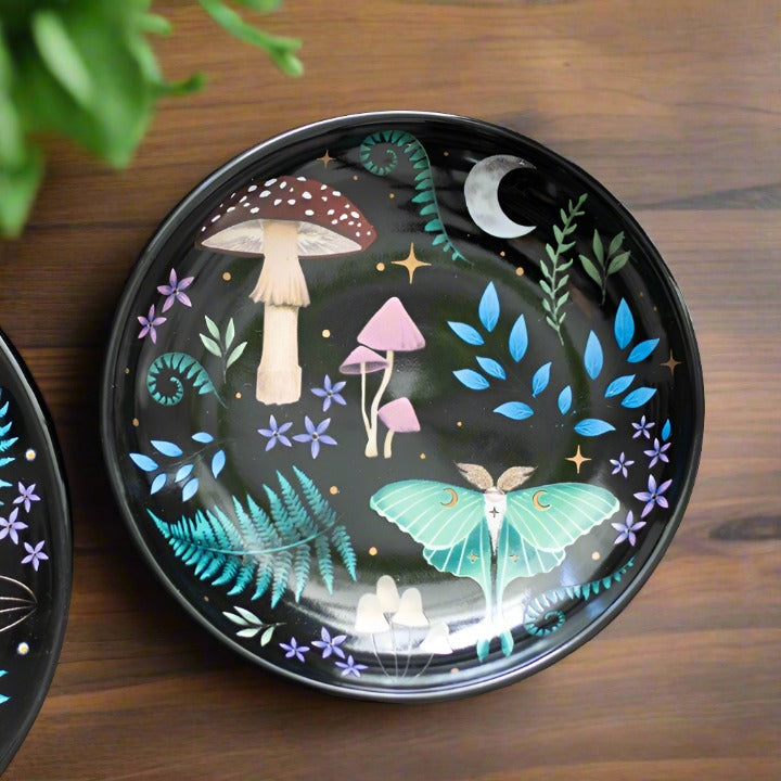 Eleanoras Dark Forest Round Trinket Dish Jewellery Storage